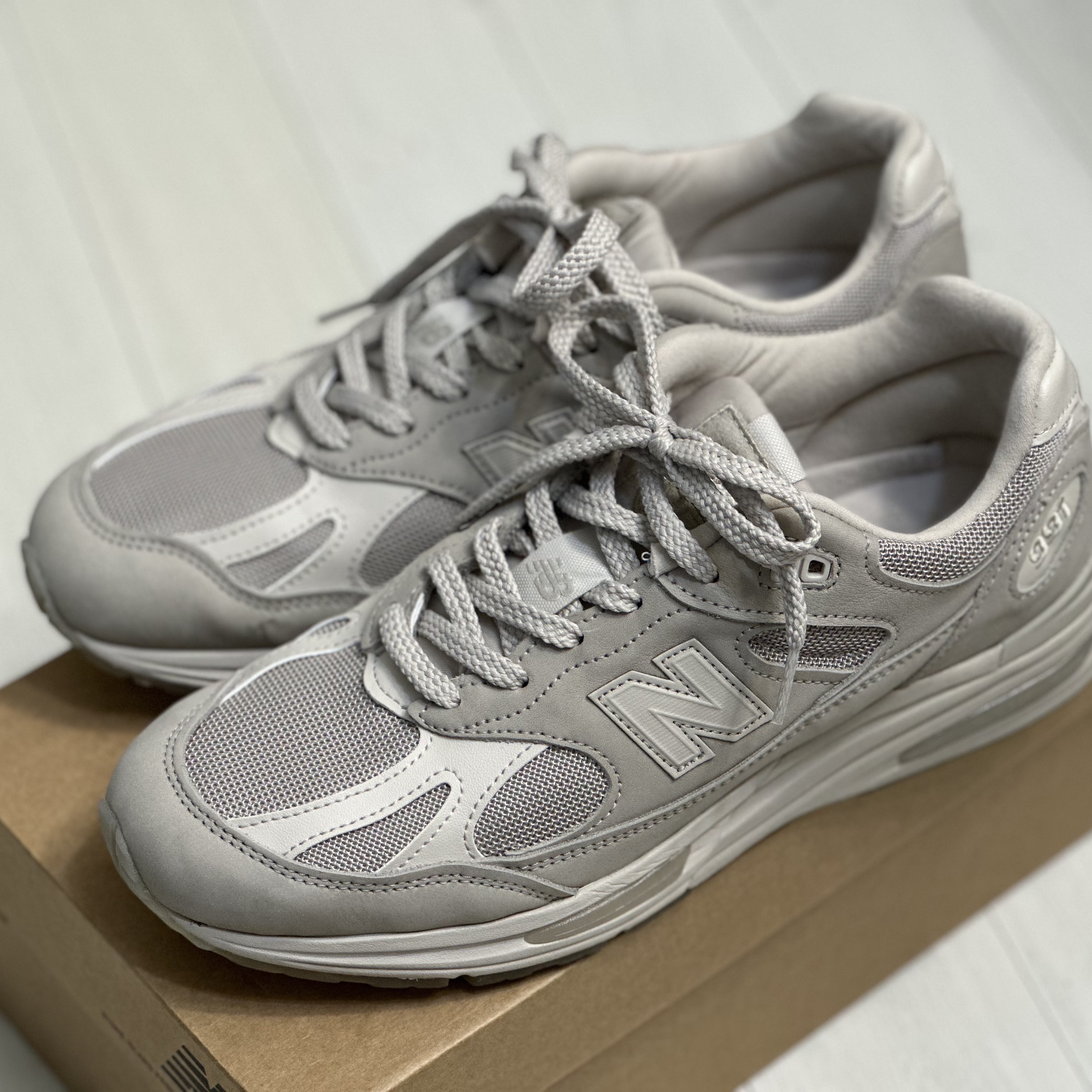 New Balance x Stone Island 991v2 Made in UK Sand 착용 스타일