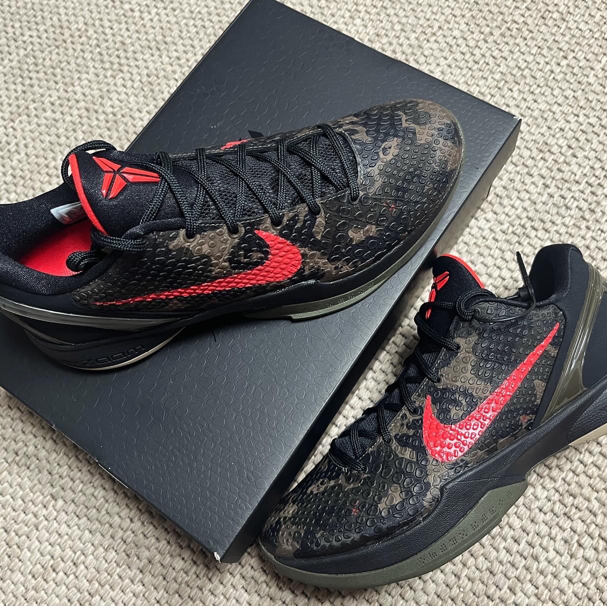 Nike Kobe 6 Protro Italian Camo 착용 스타일
