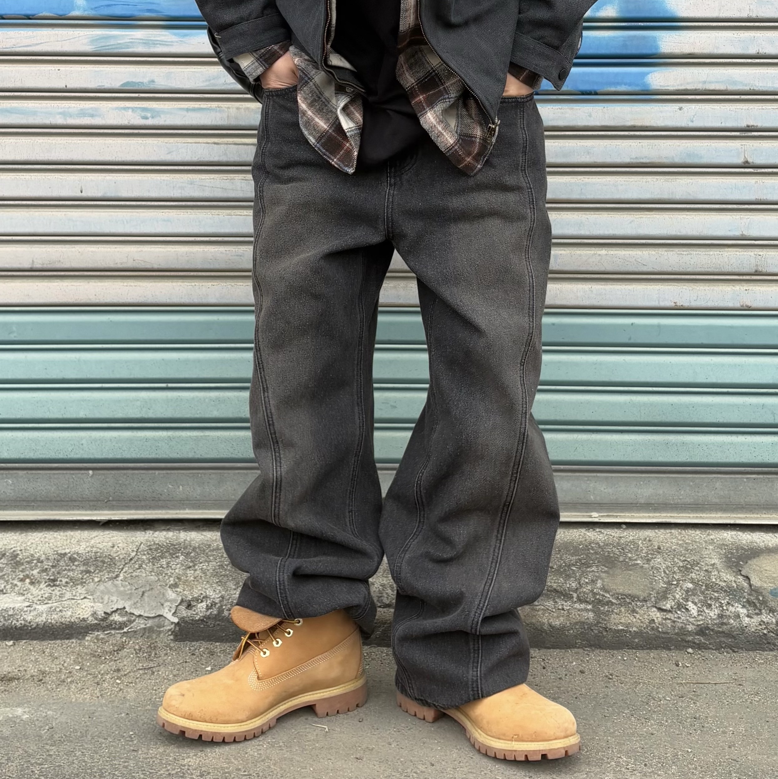 Timberland Premium 6 inch Waterproof Boot Wheat Nubuck - Wide 착용 스타일 - 3