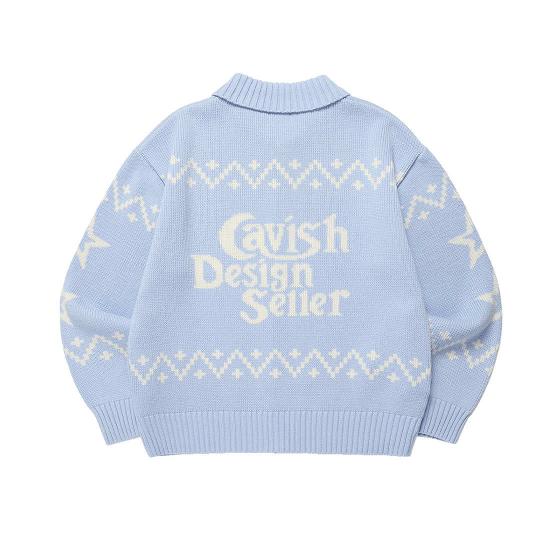카비시 캣츠 집업 가디건 스카이블루 | CAVISH | KREAM