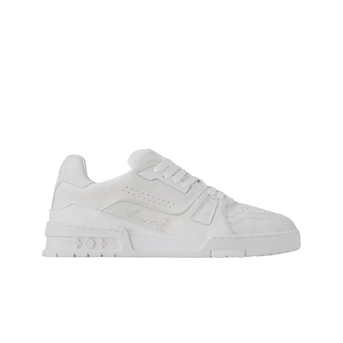 루이비통 LV 트레이너 디스트레스드 스니커즈 화이트