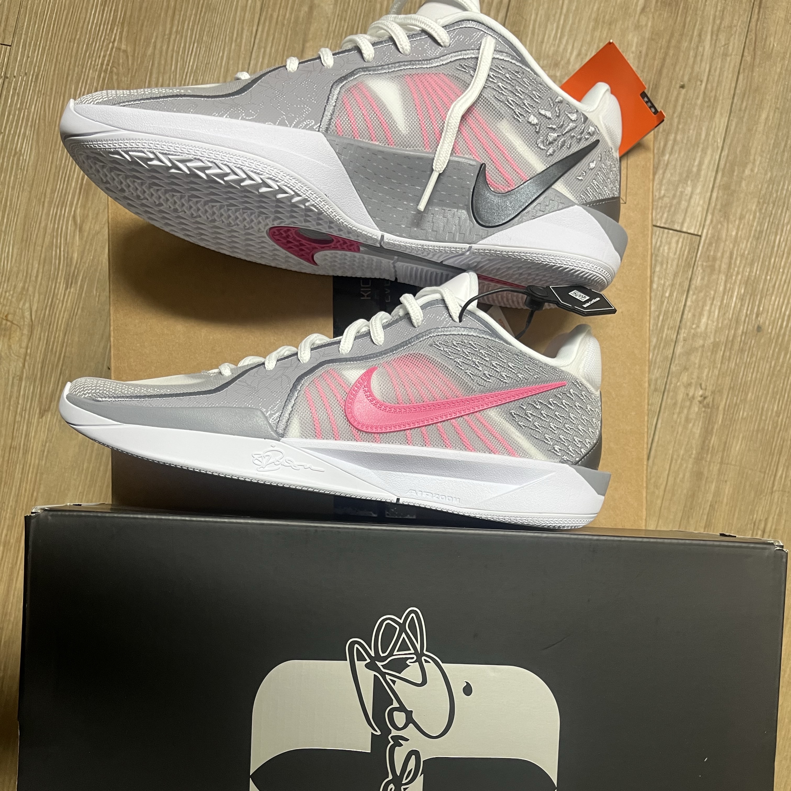 Nike Sabrina 2 EP White Pinksicle 착용 스타일 - 2