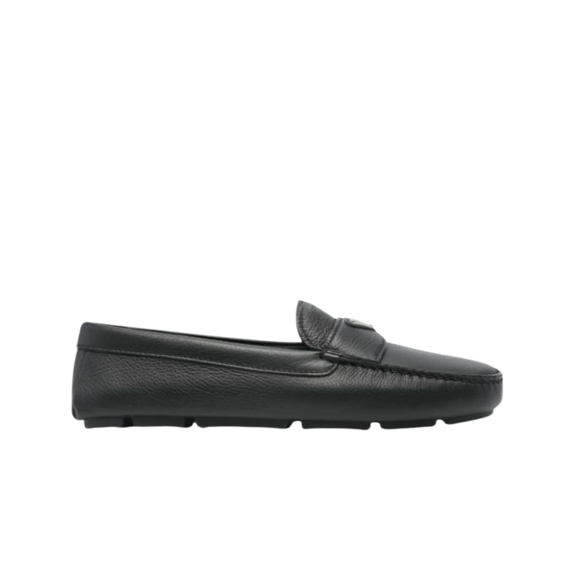 2DD180-ATG-F0002 Prada Triangle Logo Loafers Black