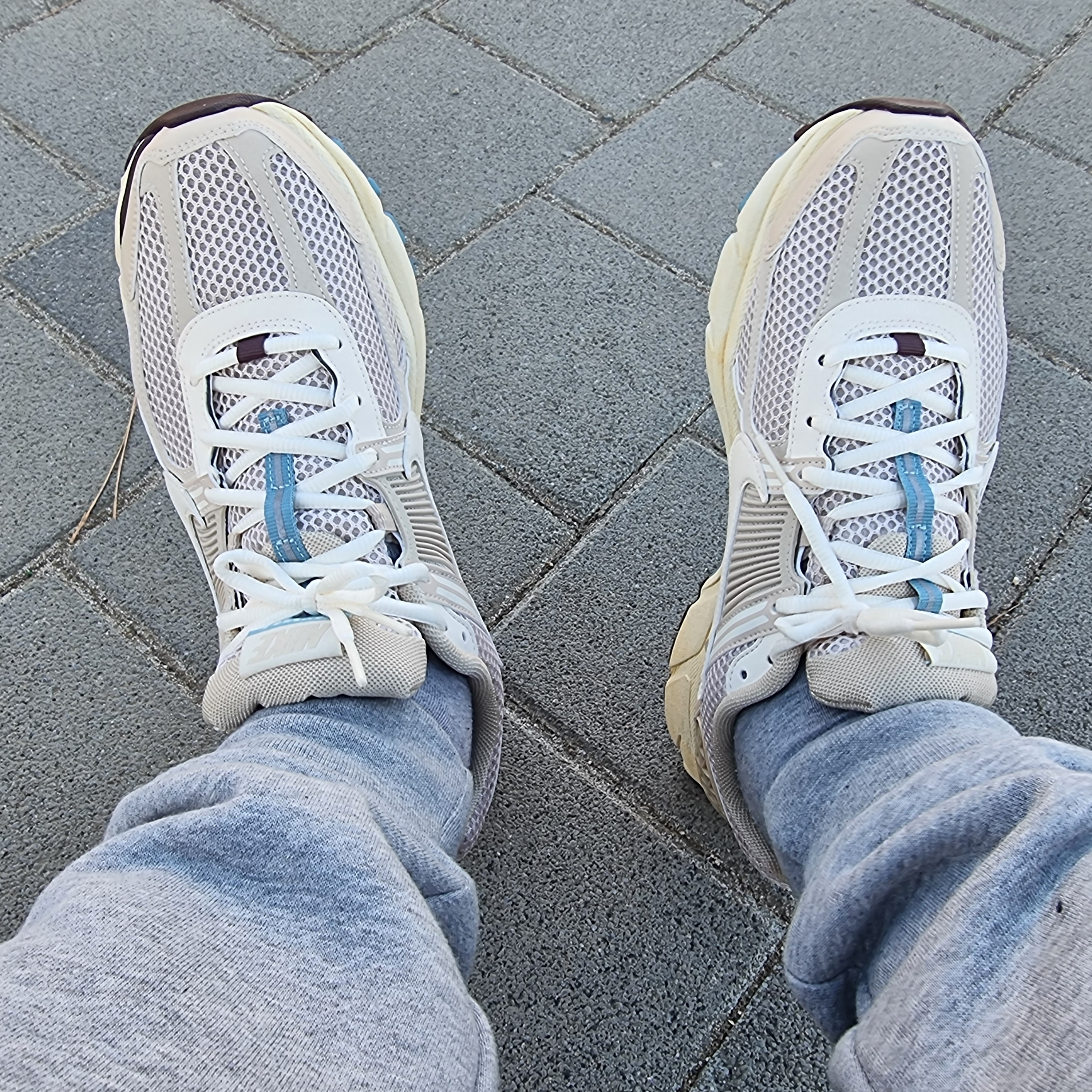 (W) Nike Zoom Vomero 5 Oatmeal 착용 스타일