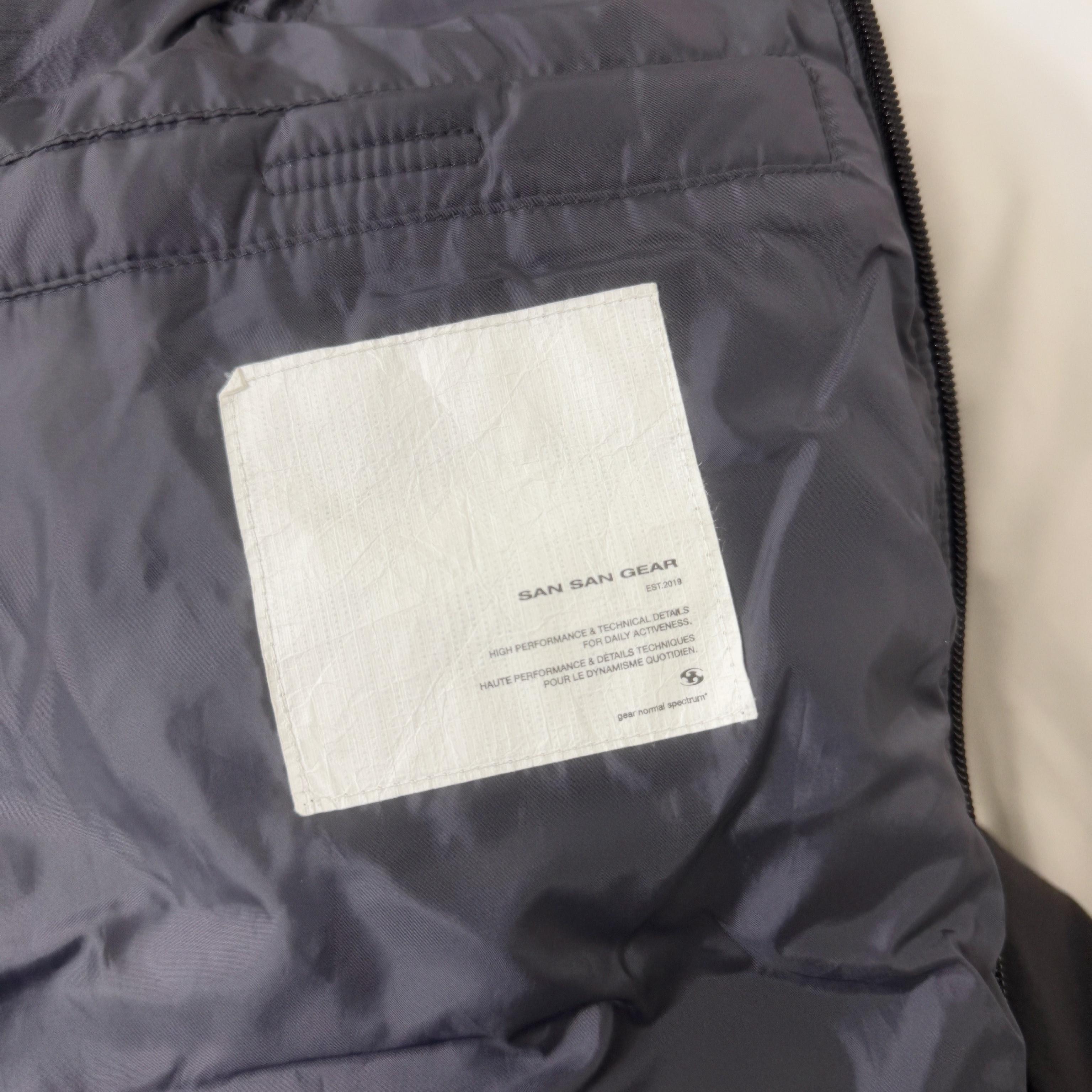 Sansan Gear Paneled Puffer Jacket Black - 24FW 착용 스타일 - 4