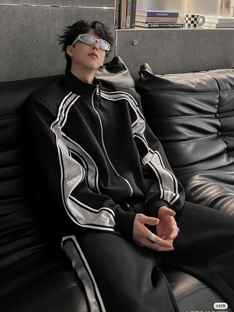 Undermycar Mu.03 Anti Fxxking Logo Play Oversized Sweat Jogger Melange Gray, Undermycar Mu.14 Anti Fxxking Logo Play Oversized Bonded Sweat Shirts Melange Gray 착용 스타일 - 4