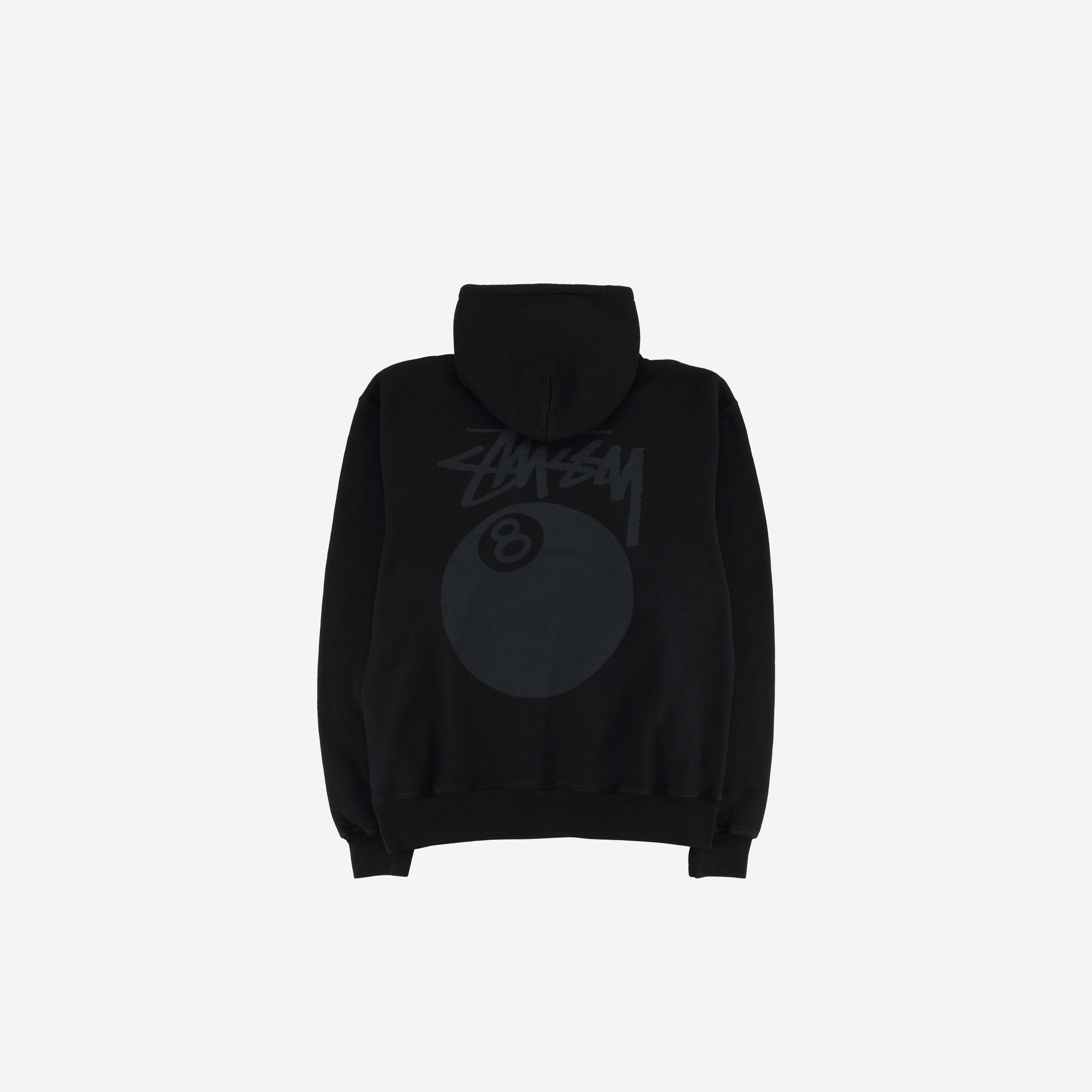 Stussy 8 Ball Pigment Dyed Hoodie Black 2