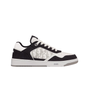 Dior B27 Low-Top Sneaker Smooth Calfskin Denim and Dior Oblique Galaxy Leather Black White