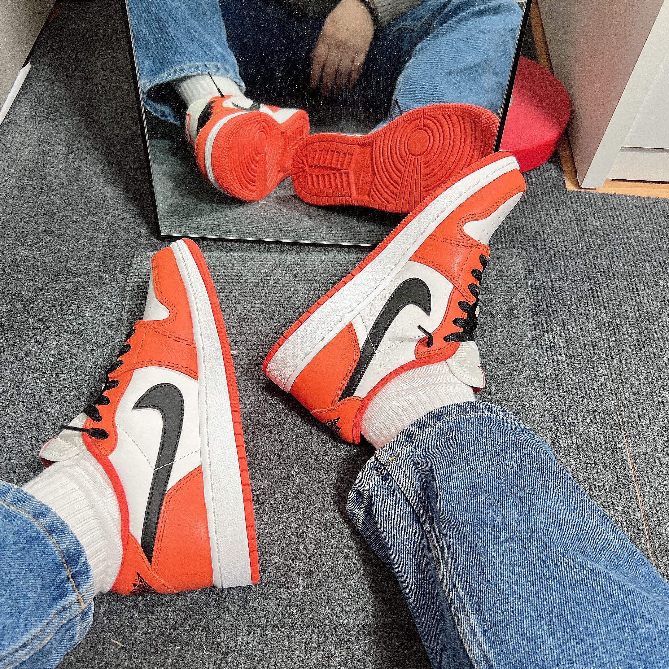 (GS) Jordan 1 Low OG Starfish 착용 스타일 - 7
