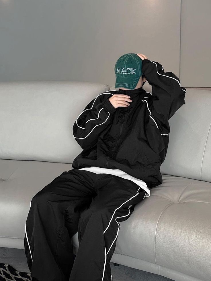 Undermycar Mu.03 Anti Fxxking Logo Play Oversized Sweat Jogger Melange Gray, Undermycar Mu.14 Anti Fxxking Logo Play Oversized Bonded Sweat Shirts Melange Gray 착용 스타일 - 2