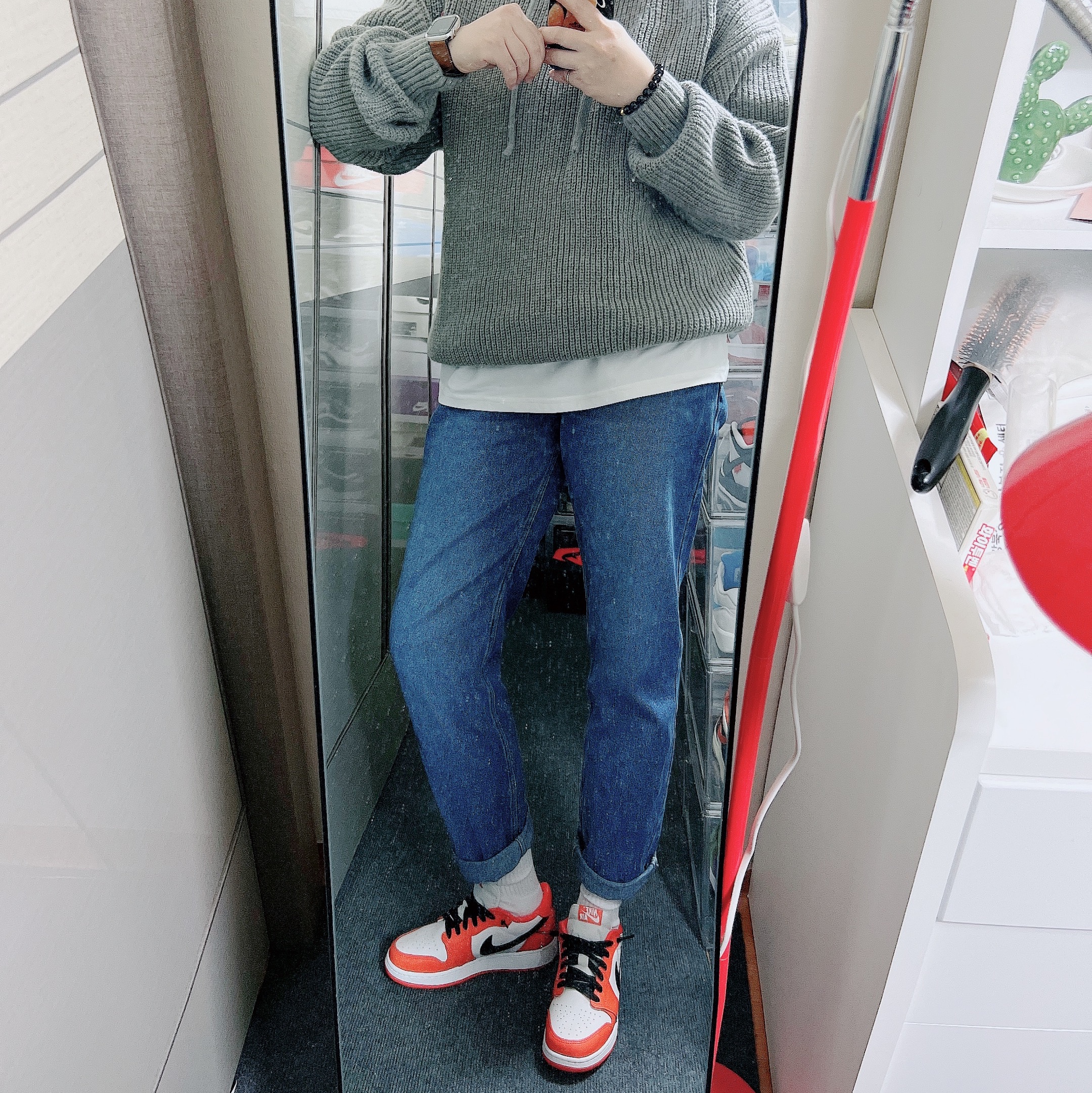 (GS) Jordan 1 Low OG Starfish 착용 스타일 - 3