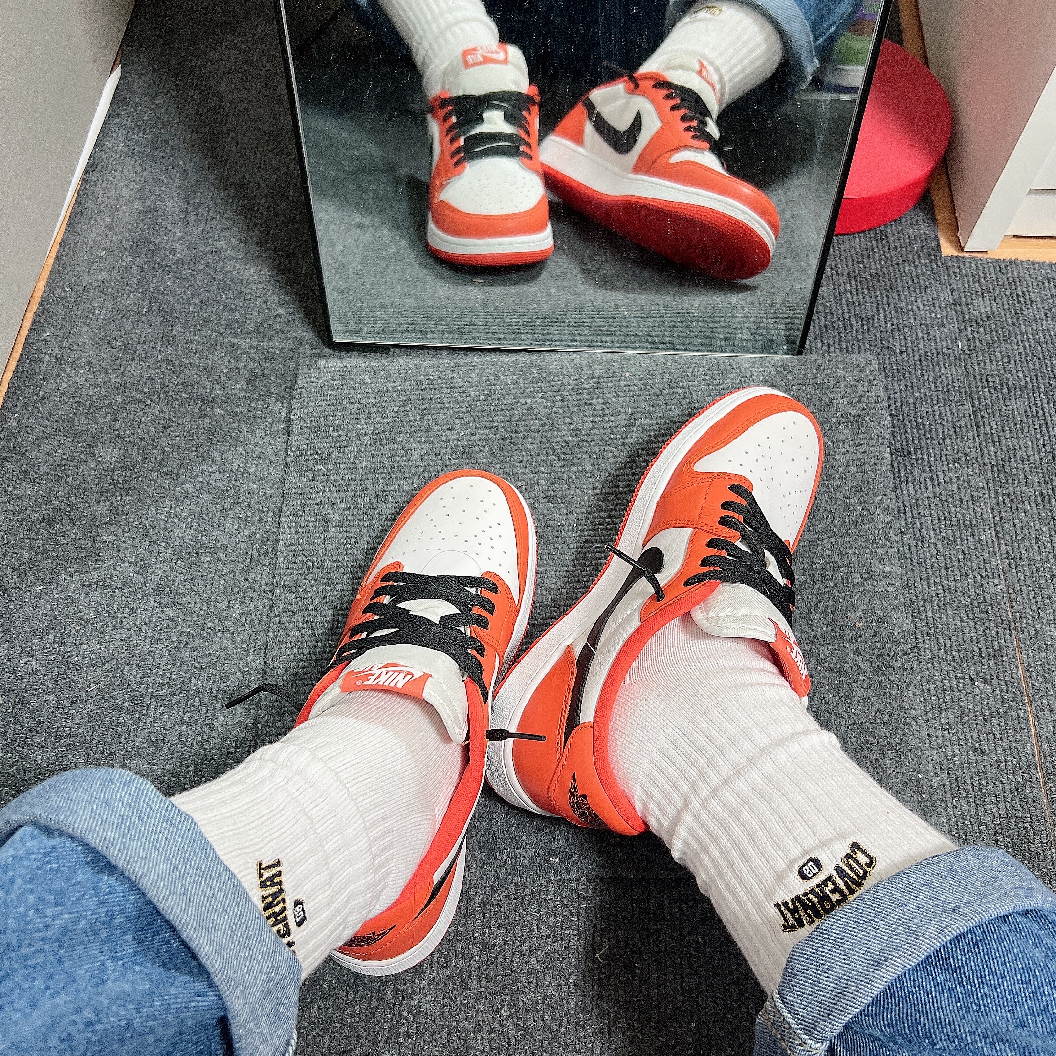 (GS) Jordan 1 Low OG Starfish 착용 스타일 - 9