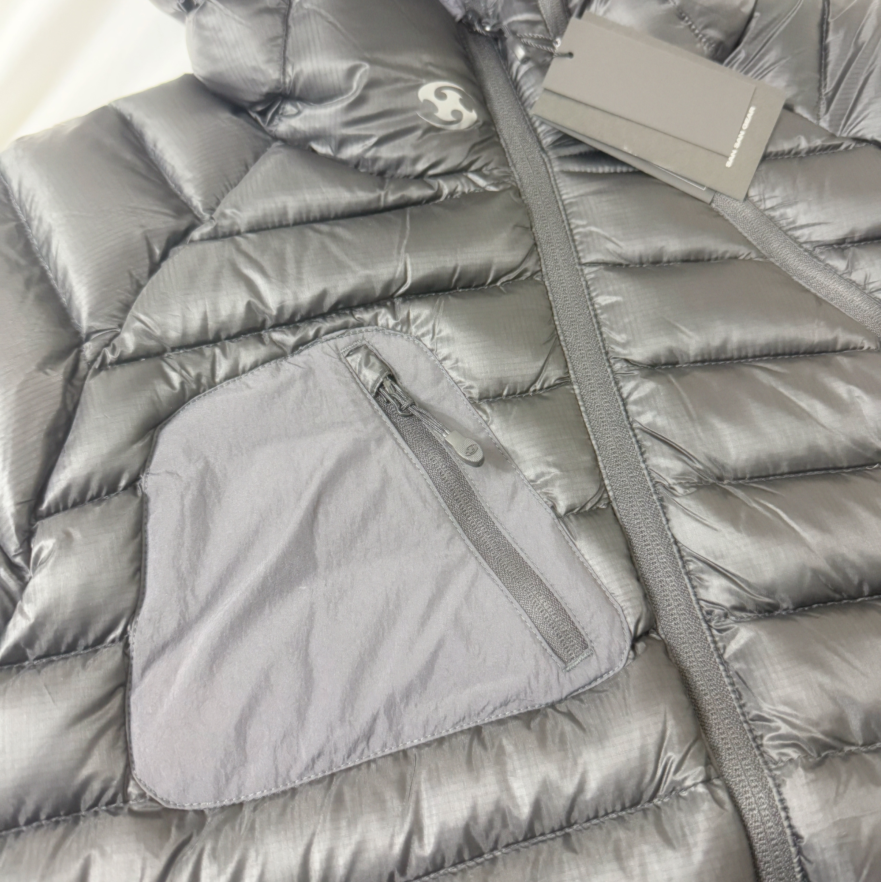 Sansan Gear Paneled Puffer Jacket Black - 24FW 착용 스타일 - 3
