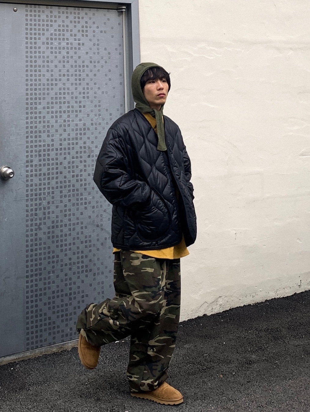 Palace Microlite Jacket Black - 24FW, Arc'teryx Cerium Hoody Whiteout 착용 스타일 - 10