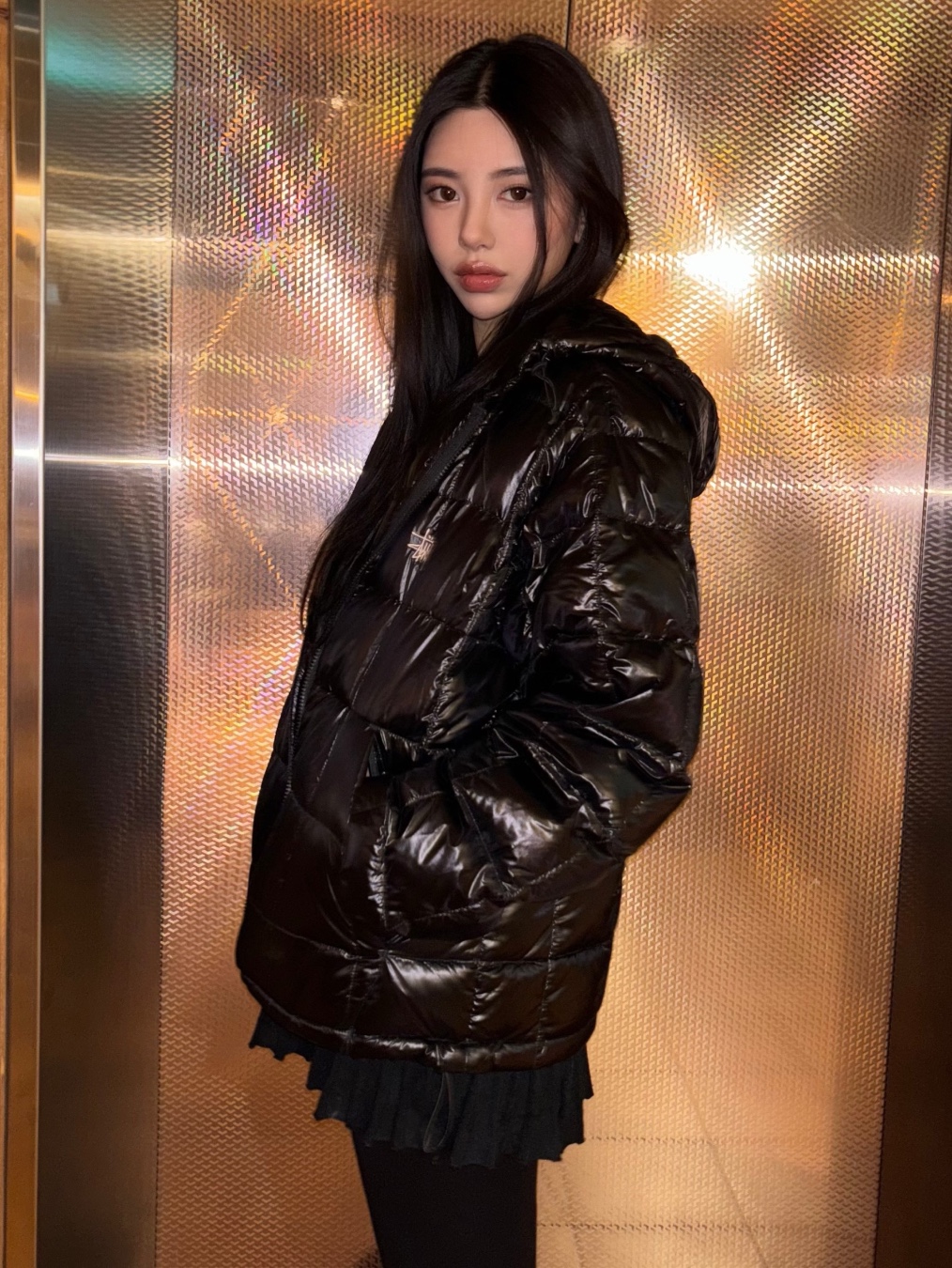 Palace Microlite Jacket Black - 24FW, Arc'teryx Cerium Hoody Whiteout 착용 스타일 - 4
