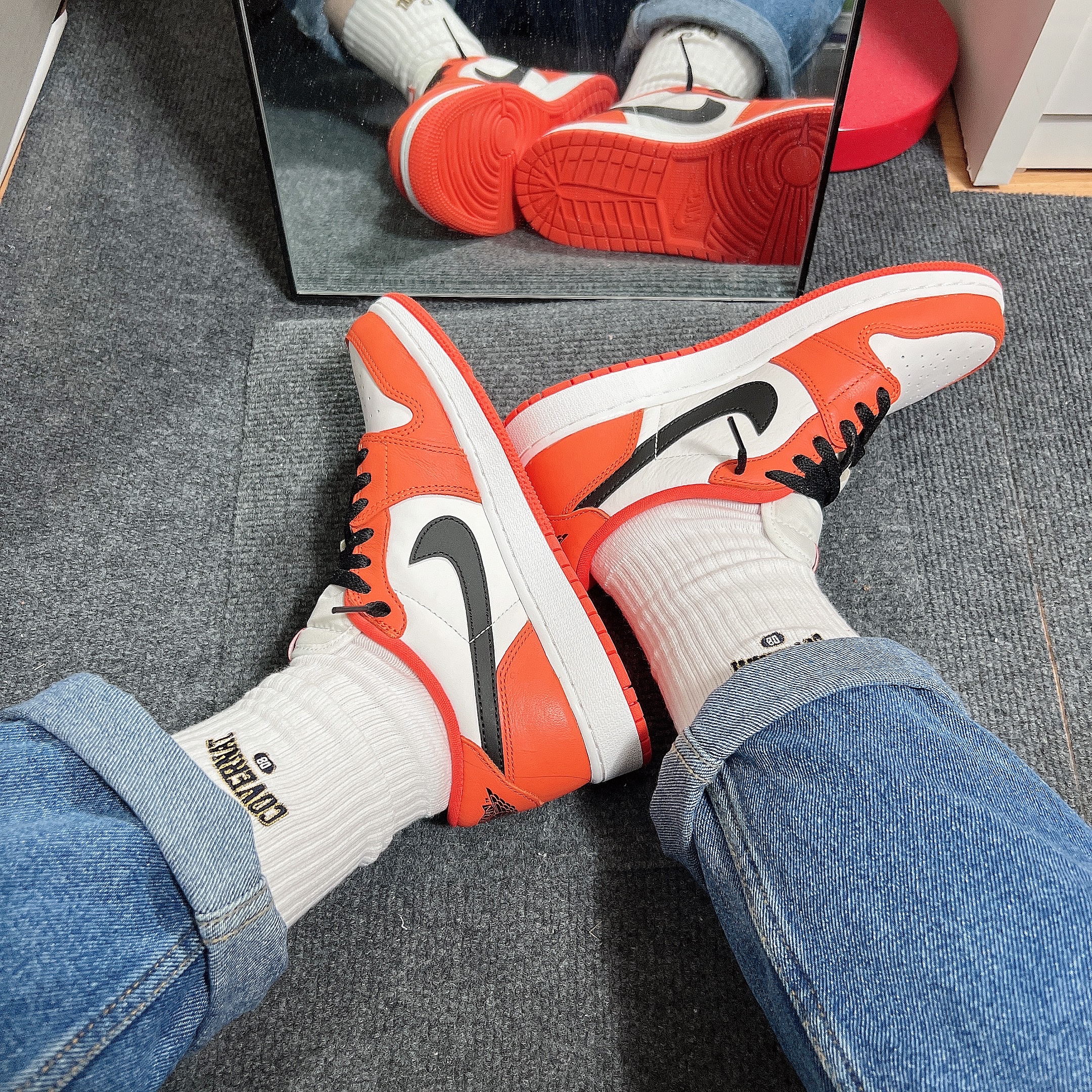 (GS) Jordan 1 Low OG Starfish 착용 스타일 - 8