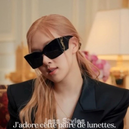 (W) Saint Laurent SL M119/F Blaze Sunglasses Black 착용 스타일