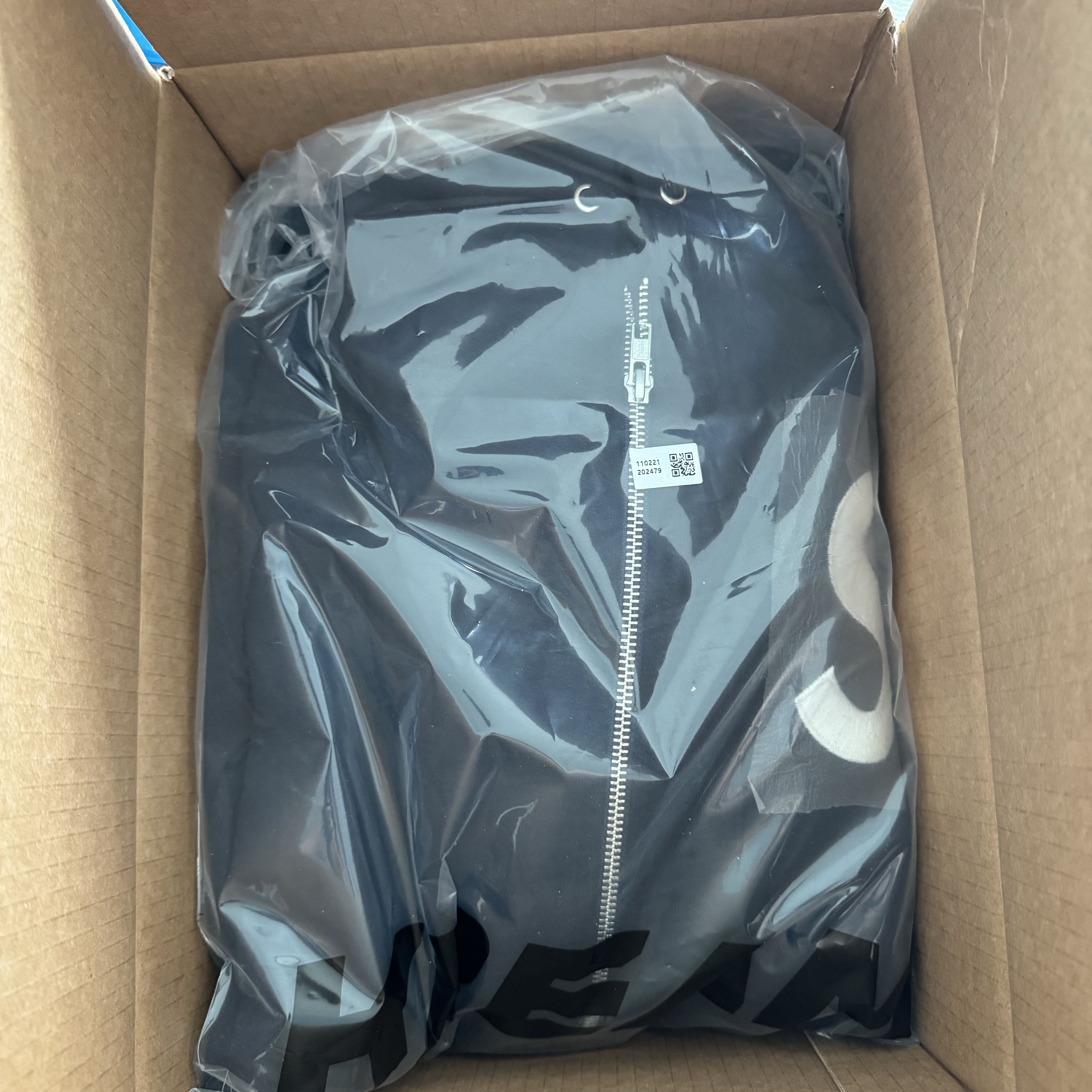 Supreme S Logo Zip Up Hooded Sweatshirt Navy - 24FW 착용 스타일