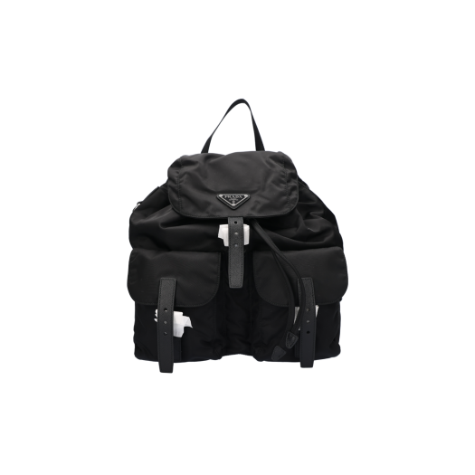 1BZ811 Prada Re-Nylon Medium Backpack Black