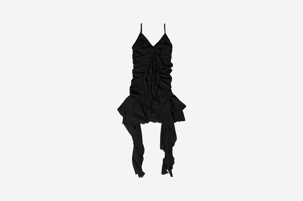【NEWALRIN】Bell shirring unbalanced chiffon Dress♥3C Newalrin Bell Shirrin STYLE | KREAM
