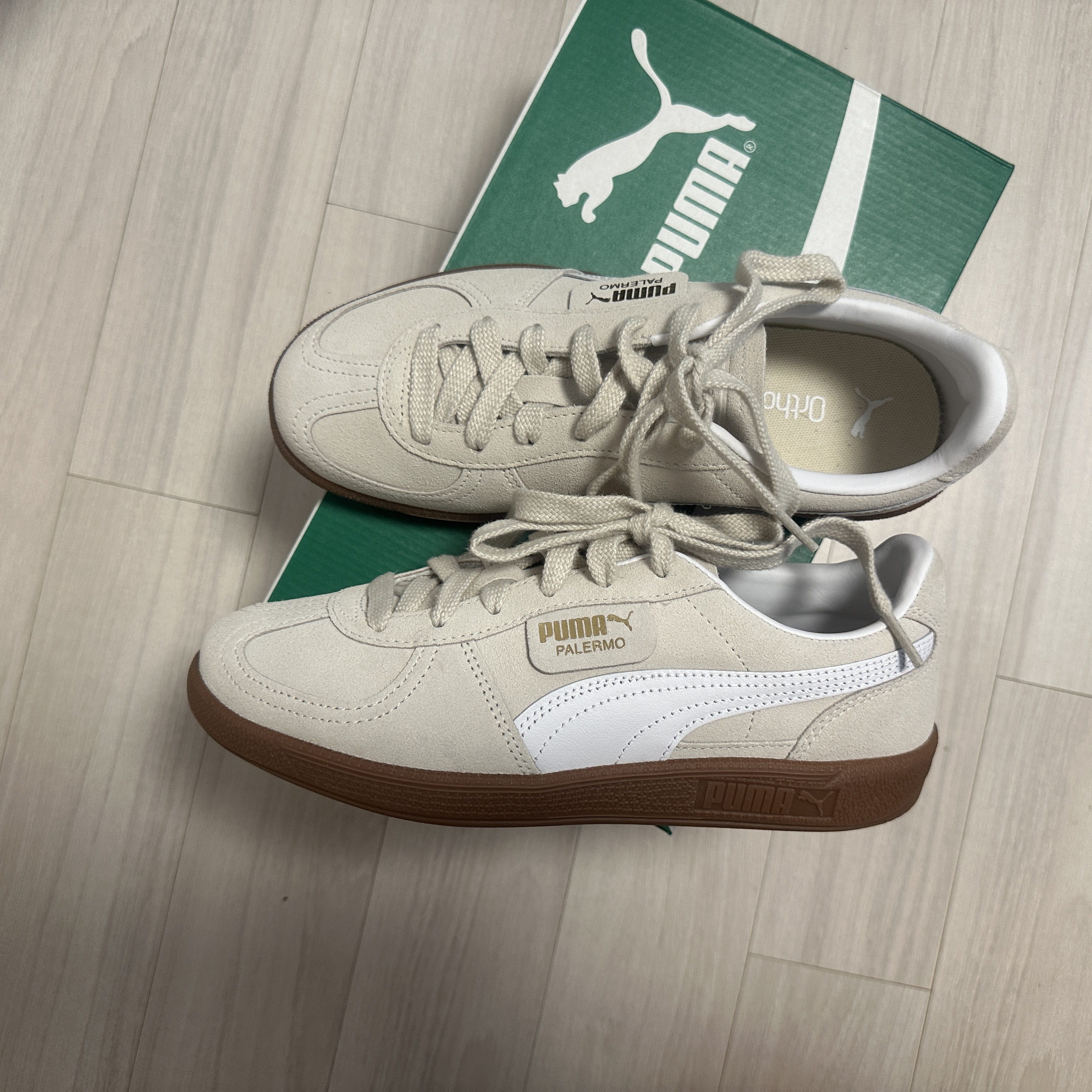 Puma Palermo Alpine Snow White 착용 스타일 - 2