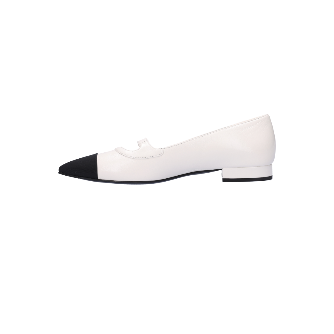 G45763 Chanel Stiletto Flat Shoes White - #2