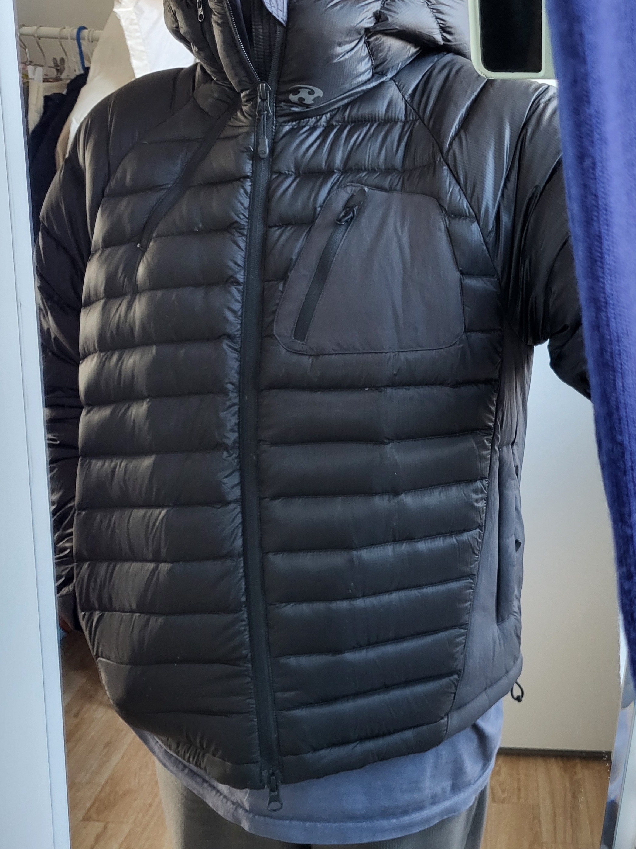 Sansan Gear Paneled Puffer Jacket Black - 24FW 착용 스타일