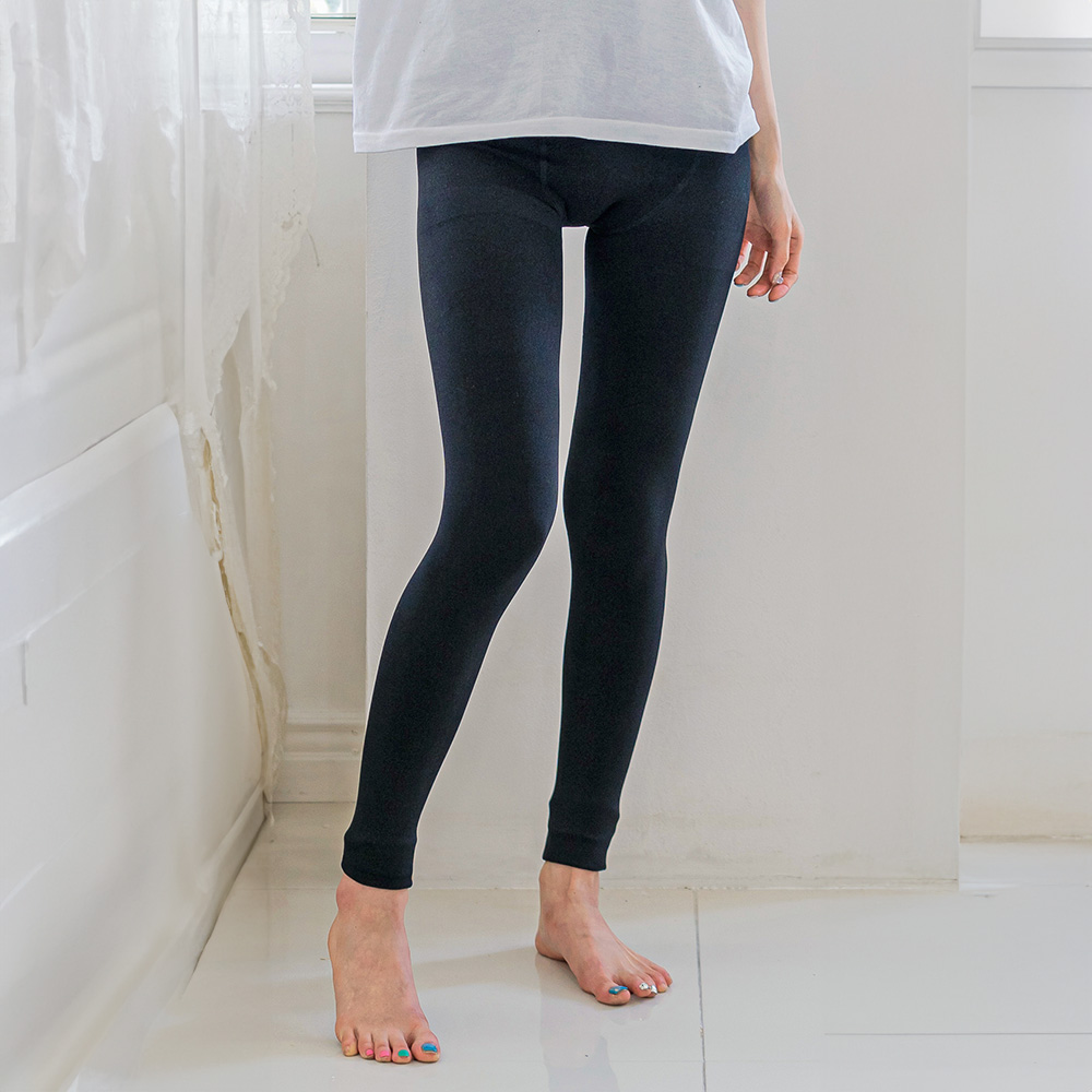 [3% 적립] (W) 에이원 기모 타이즈 유발 무발 2팩 블랙([3% 적립] (W) Aone Fleece Tights No Toe And With Toe 2Pack Black) - 3