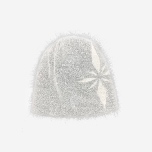 BLR2D12AC01-GY BLR Snowflakes Logo Angora Beanie Grey