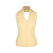 Baserange Women Cinder Halter Top Hen Yellow - 25SS