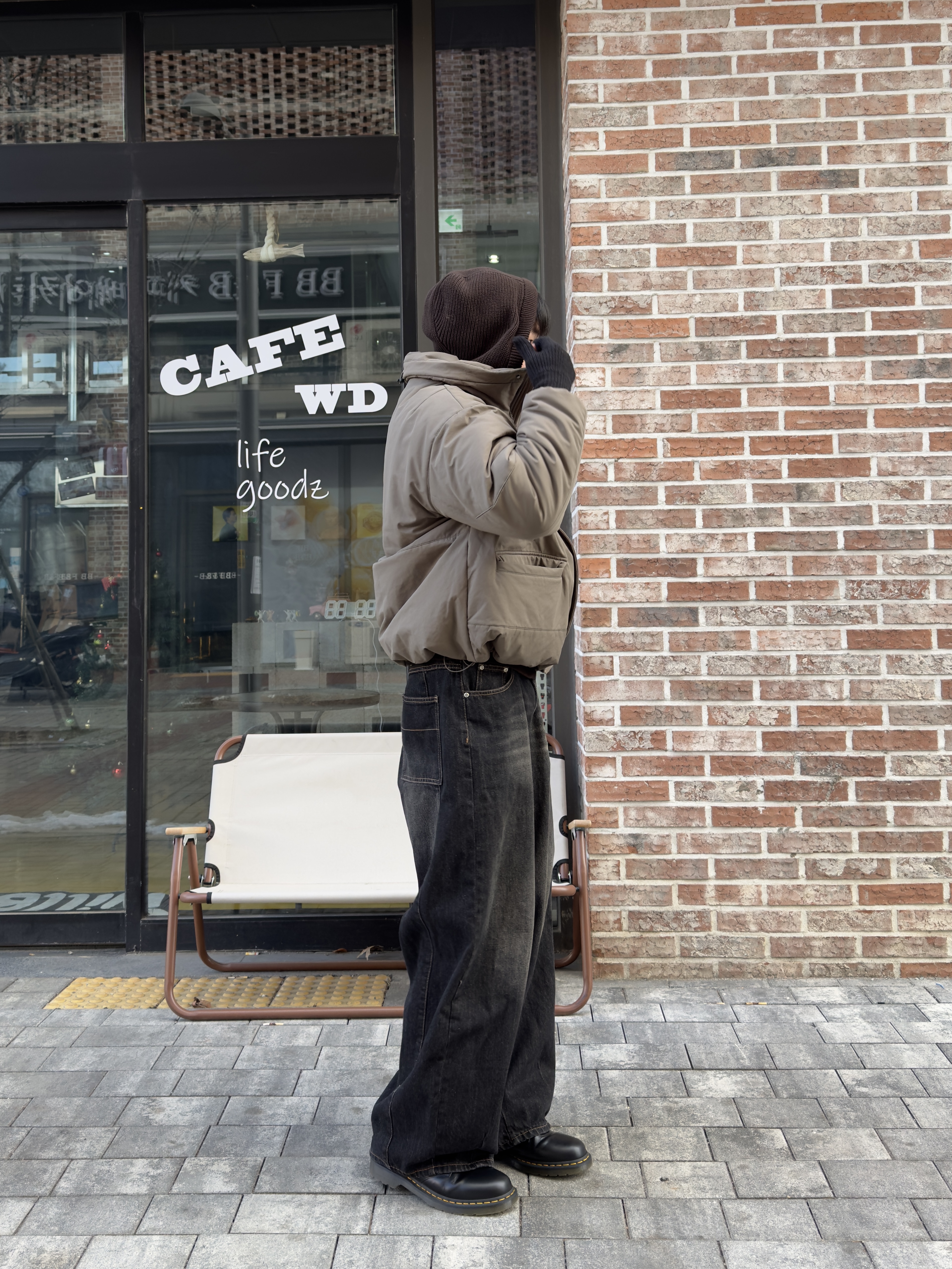 Dr. Martens 1461 Smooth Black 착용 스타일 - 6