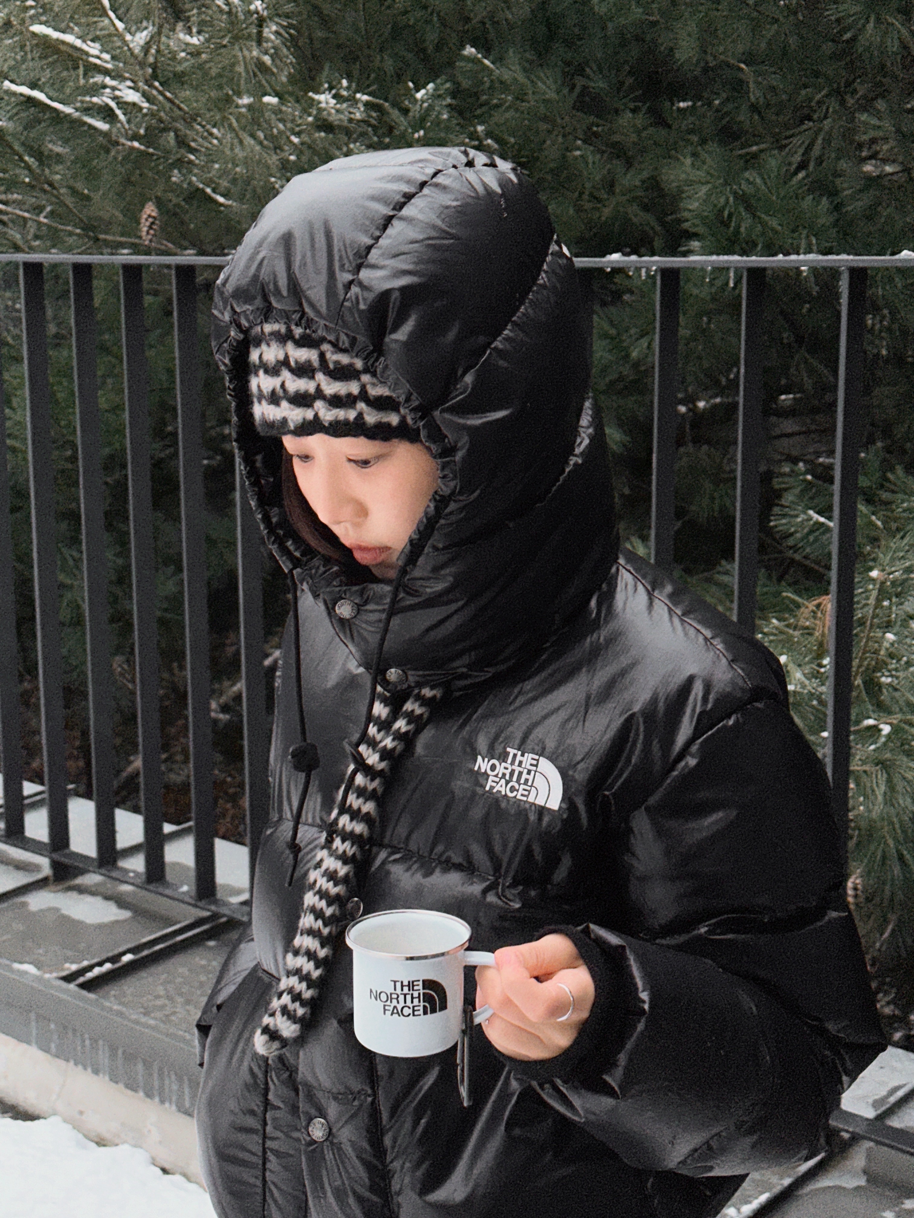 The North Face Sierra RDS Down Jacket Black - 24FW 착용 스타일 - 1