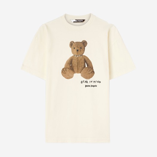 P6TMAB190 PALM ANGELS Bear In Mind T-Shirt Off White