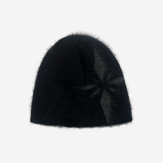 BLR2D12AC01-CH BLR Snowflakes Logo Angora Beanie Charcoal