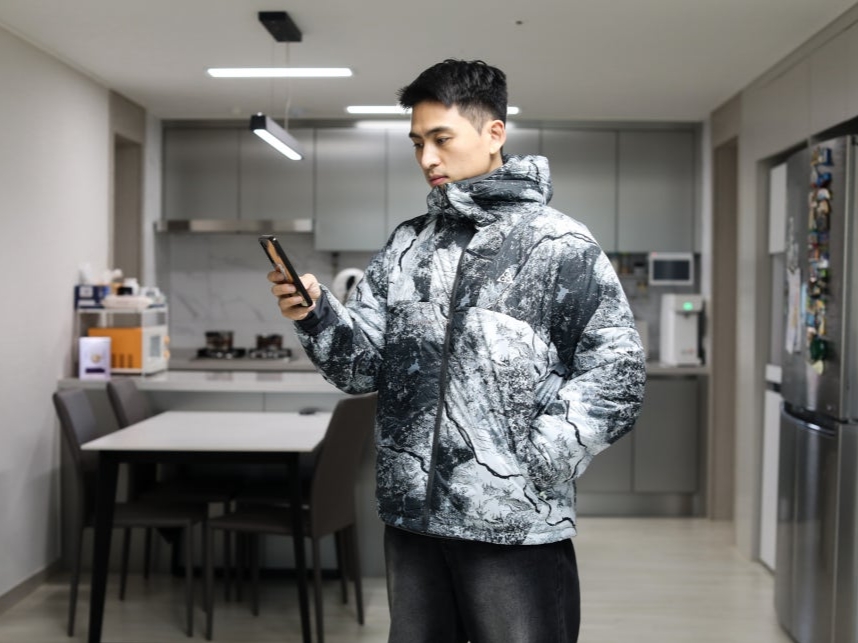 Nike ACG Therma-Fit ADV Rope De Dope Allover Print Jacket Anthracite 착용 스타일 - 1