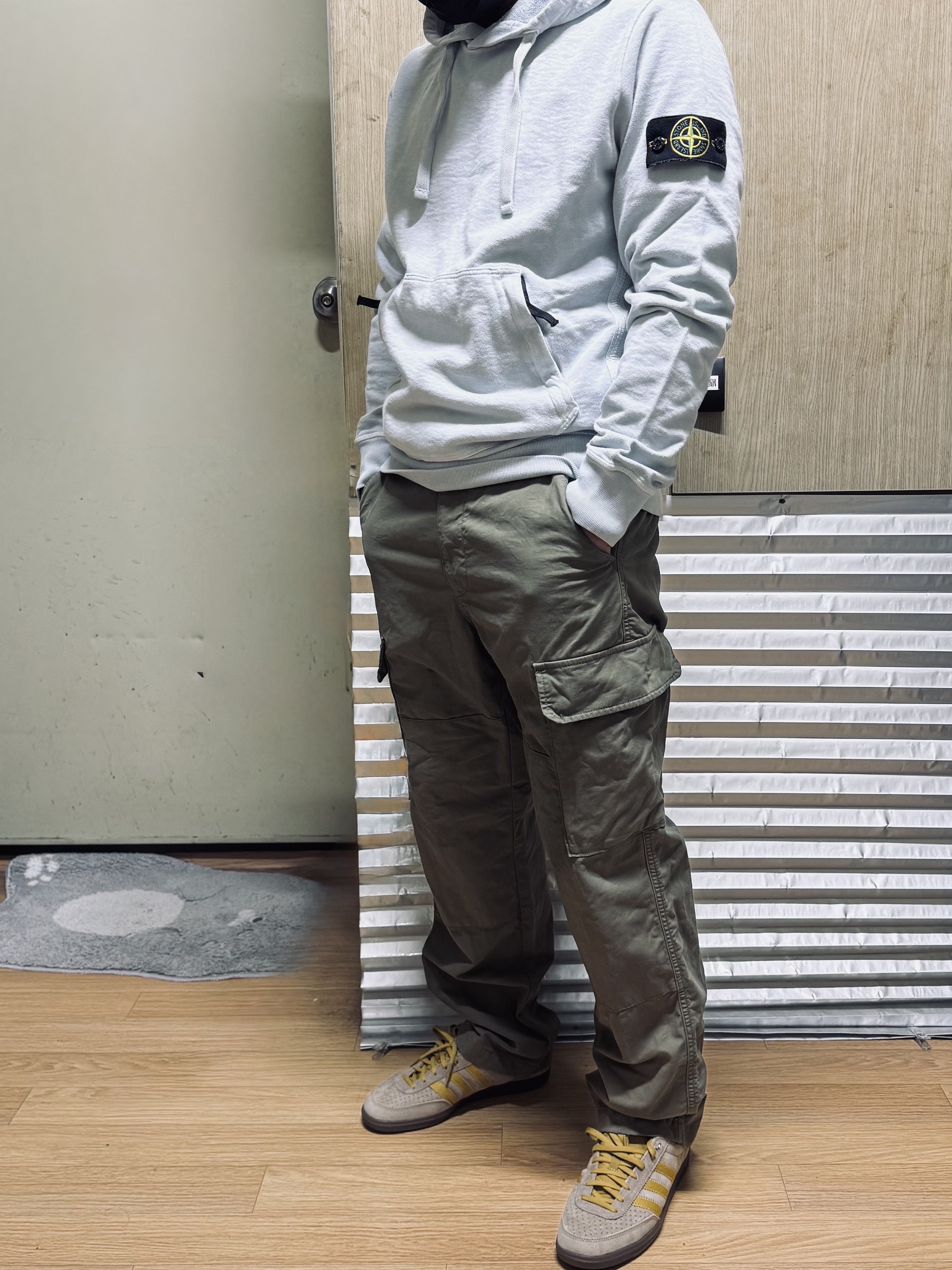 Stone Island 64960 T.CO+OLD Hooded Sweatshirt Sky Blue - 20SS 착용 스타일