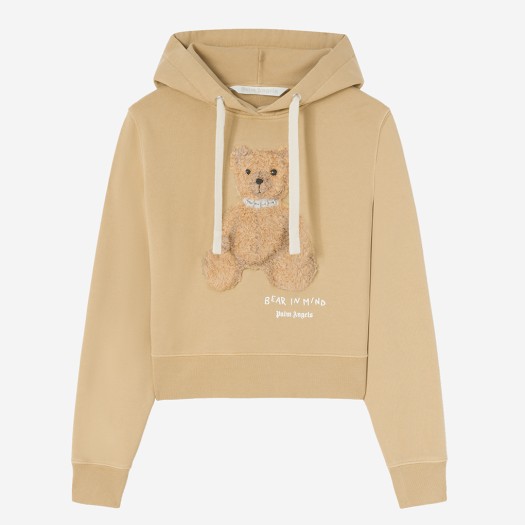 P6MWAB282 PALM ANGELS Bear In Mind Hoodie Beige