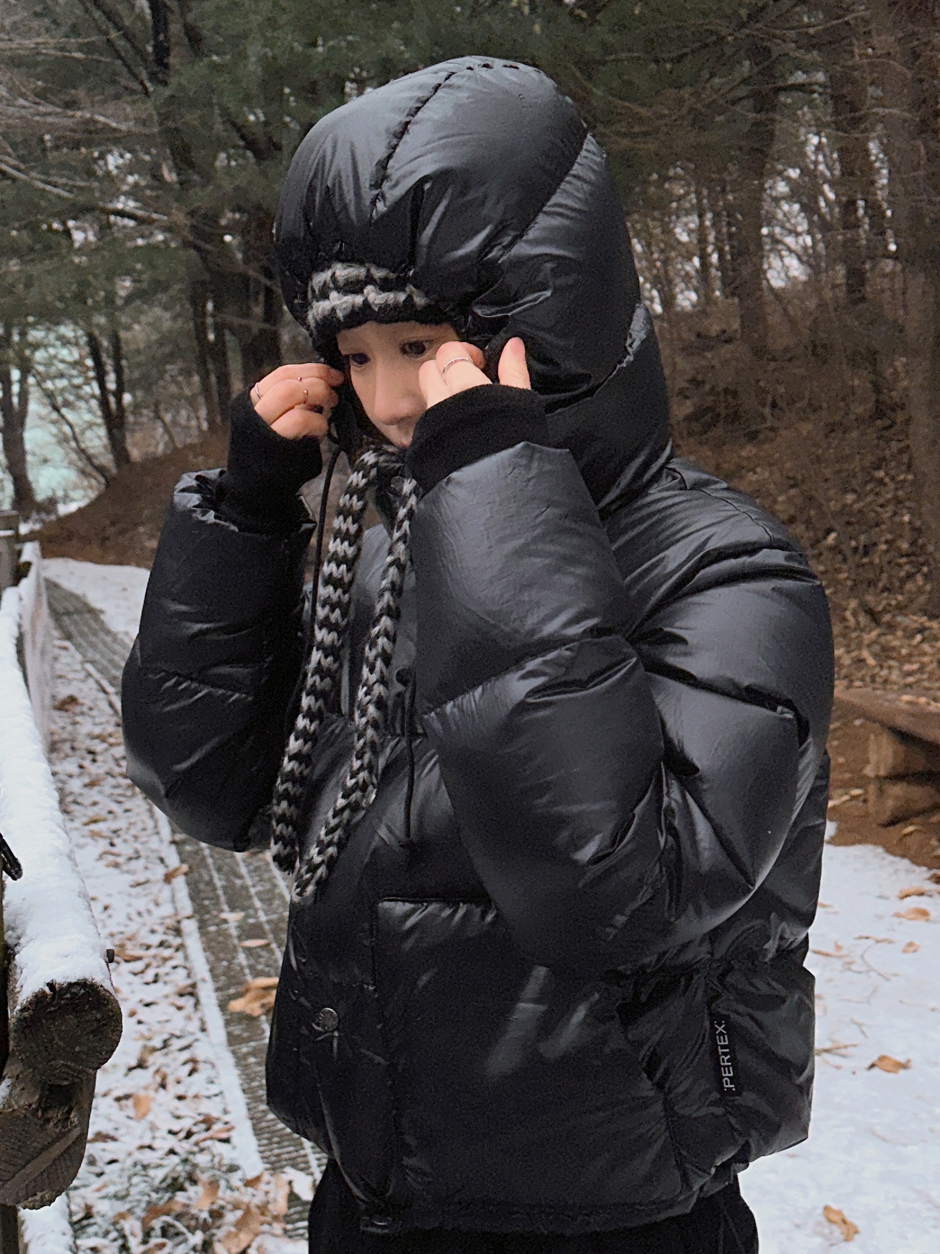 The North Face Sierra RDS Down Jacket Black - 24FW 착용 스타일 - 3
