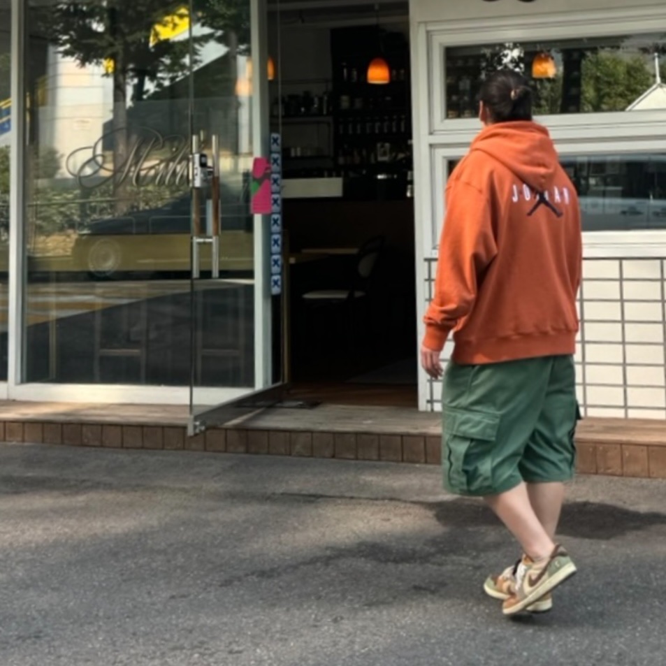Jordan Zion 2 PF Sesame Muslin, Jordan x Eastside Golf Fleece Hoodie Burnt Sunrise - Asia 착용 스타일 - 7