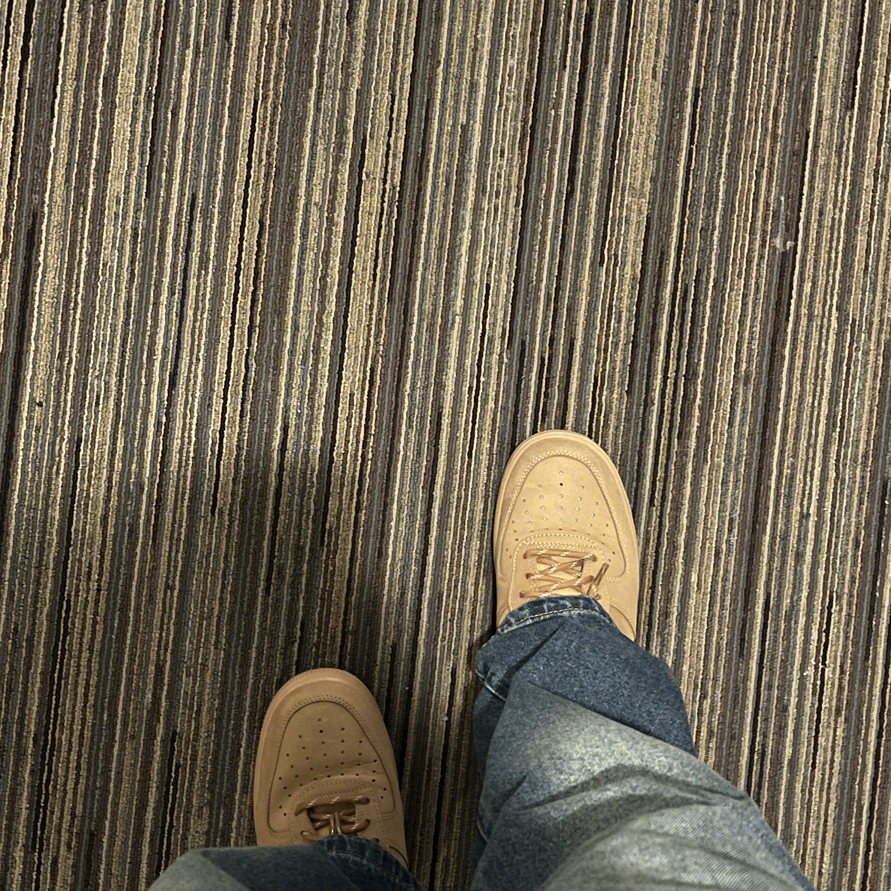 Nike Air Force 1 '07 WB Flax, Stussy Denim Big OL' Jean Washed Blue 착용 스타일