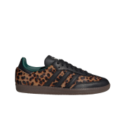 (W) Adidas Samba OG Core Black Collegiate Green