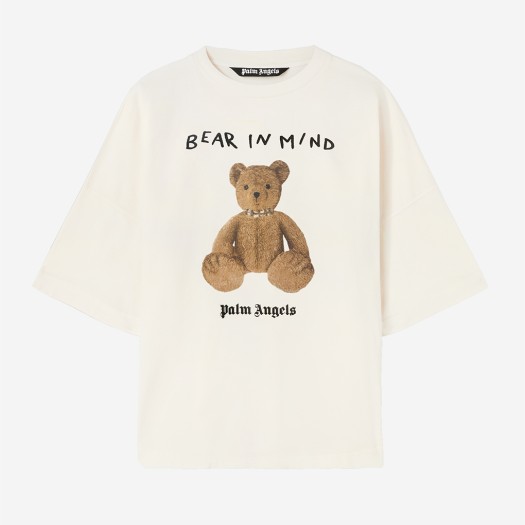 P6TMAB290 PALM ANGELS Bear In Mind Over T-Shirt Off White