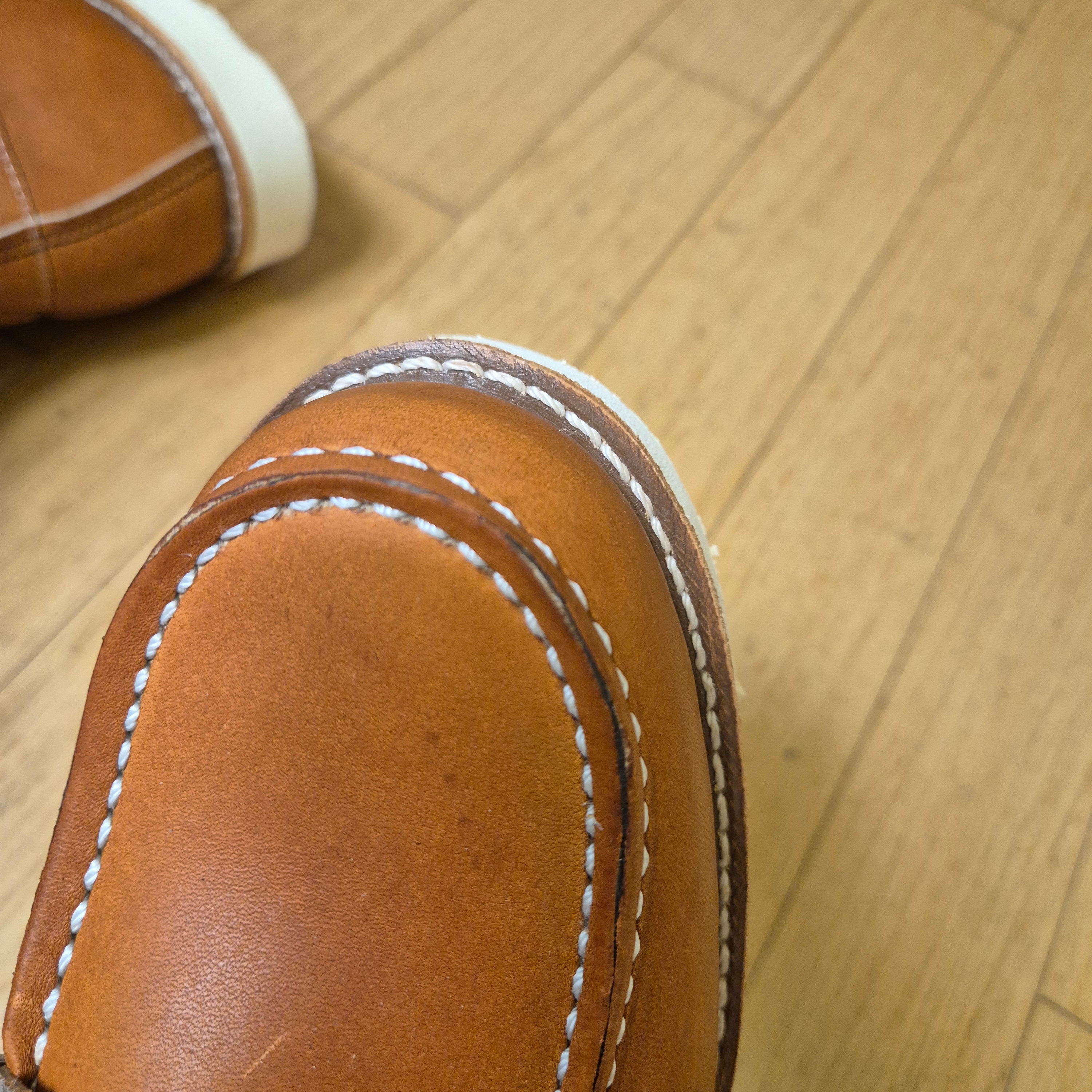 Red Wing 6 Inch Classic Moc Toe 875 Oro Legacy - EE 착용 스타일 - 2
