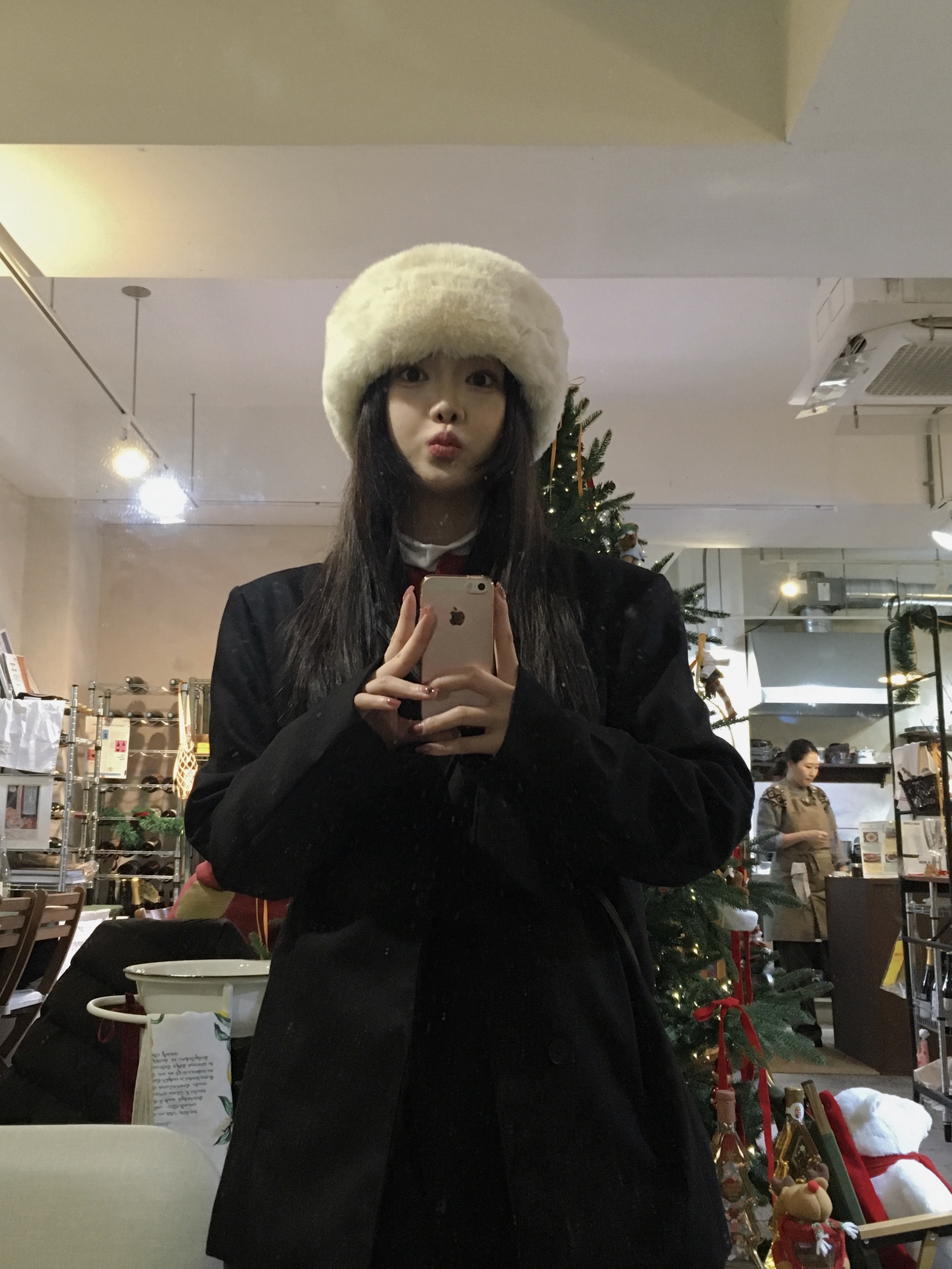Zara x Ader Error Oversize Blazer Black 착용 스타일 - 3