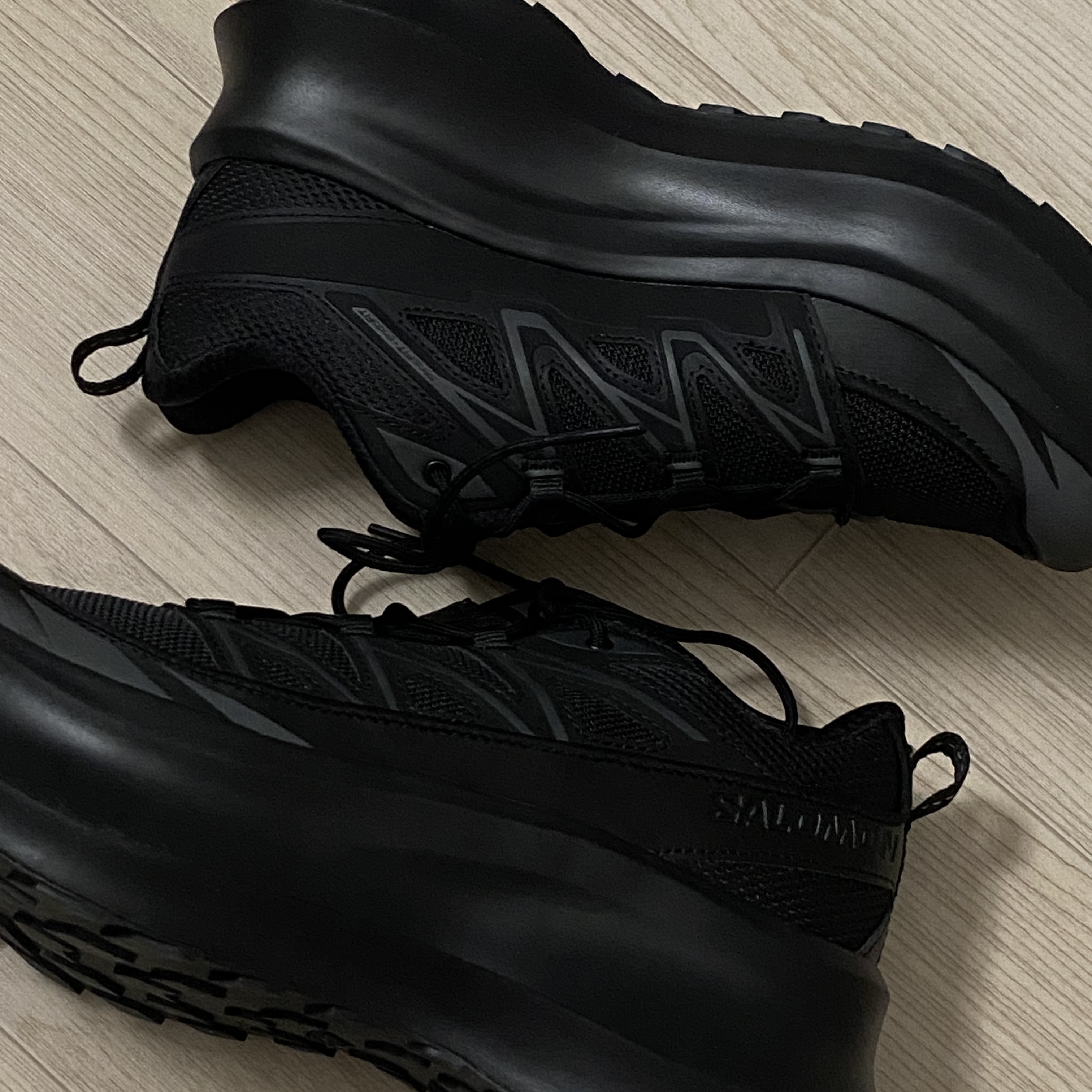 Salomon x Comme des Garcons XT-6 Expanse Platform Black 착용 스타일