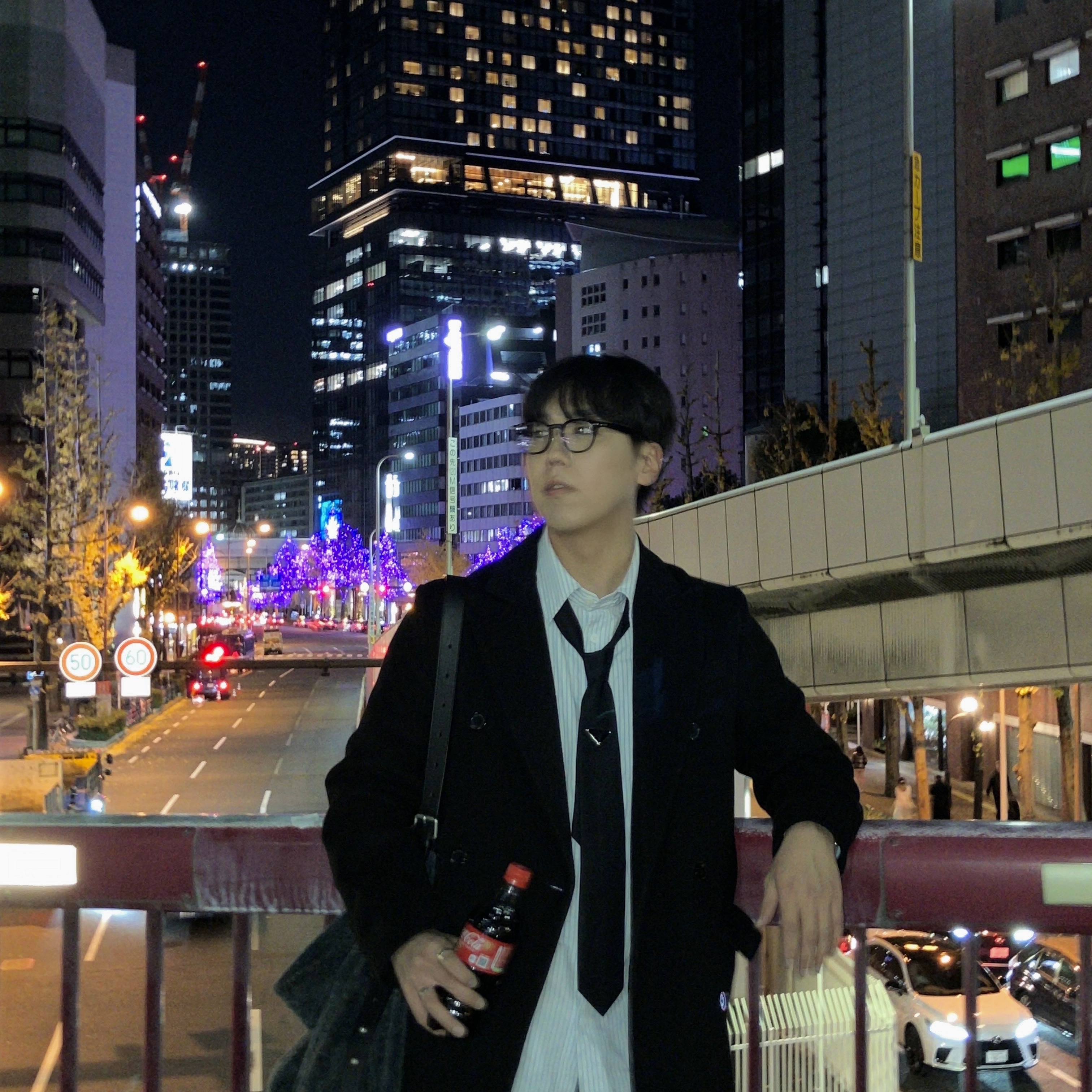 Prada Re-Nylon Gabardine Tie Black 착용 스타일