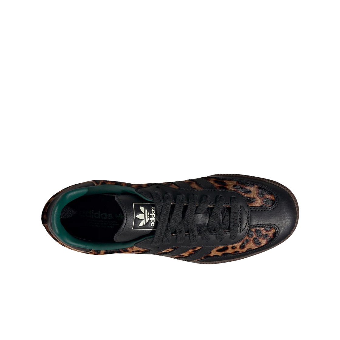 (W) 아디다스 삼바 OG 코어 블랙 컬리지에이트 그린((W) Adidas Samba OG Core Black Collegiate Green) - 2