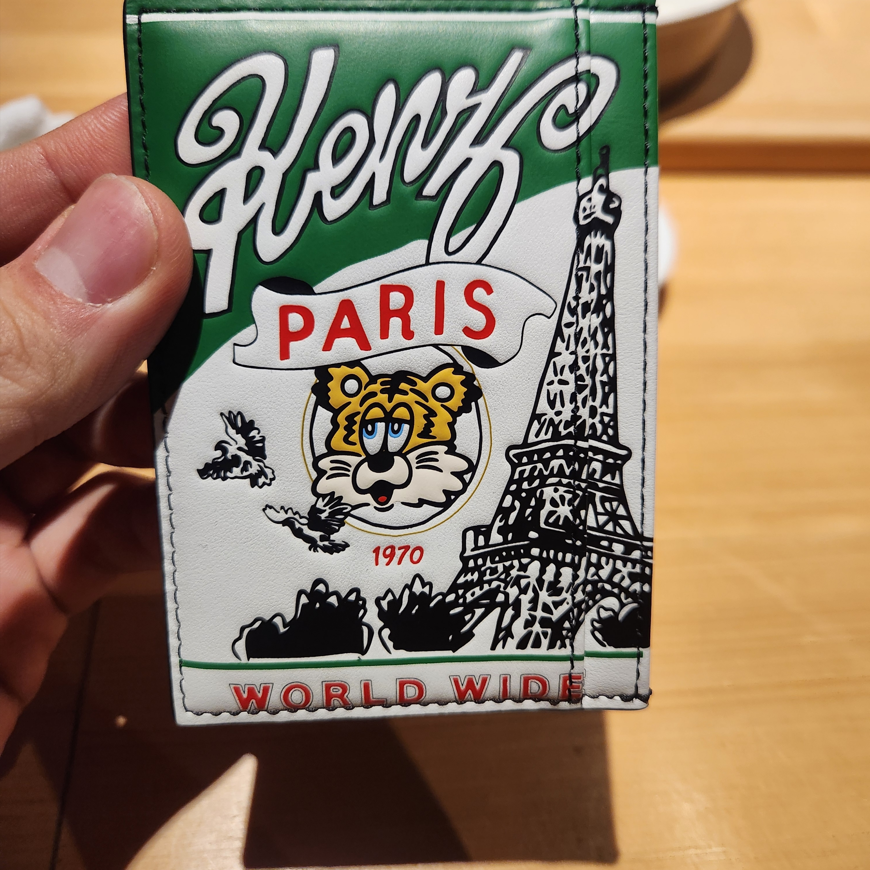 Kenzo x Verdy Market Card Holder in Leather Black - 25SS 착용 스타일 - 1