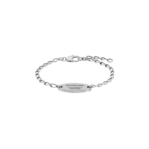 (W) Balenciaga Everyday Bracelet Antique Silver