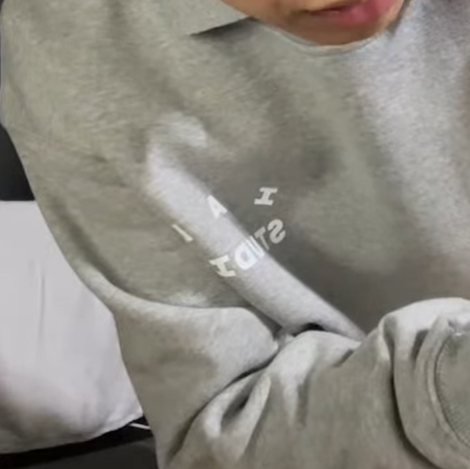 IAB Studio Rugby Sweatshirt Gray - 23FW 착용 스타일 - 2
